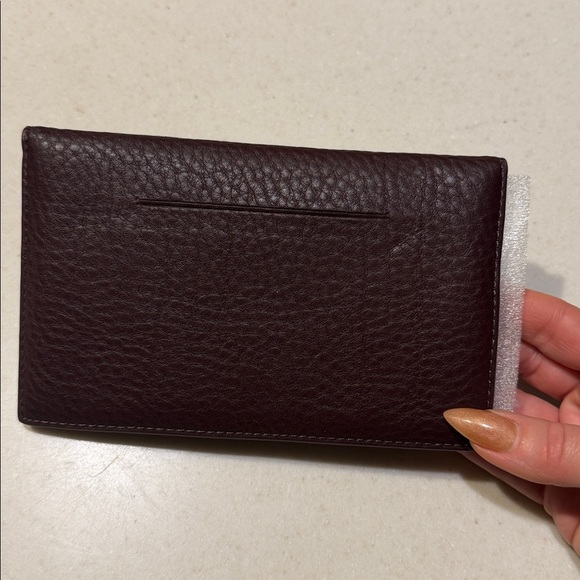 Dagne Dover Oxblood Leather Accordion Wallet - Picture 3 of 5